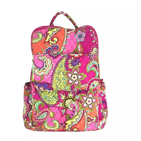 VERA BRADLEY Backpack Petal Pink Swirls 11H X 15W X 6D EUC - Picture 1 of 5
